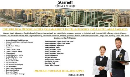 Marriott Hotel & Resorts Jobs United Arab Emirates