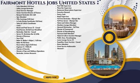 Fairmont Hotels Jobs United States