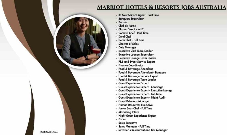Marriot Hotels & Resorts Jobs Australia