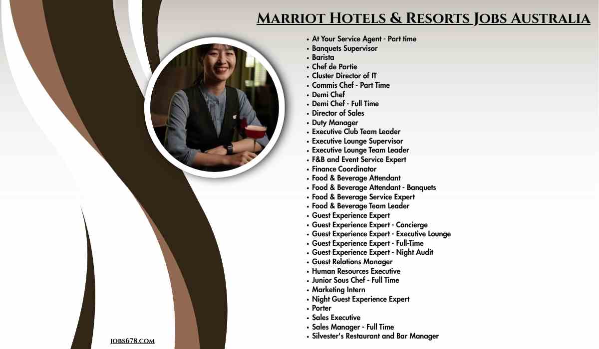 Marriot Hotels & Resorts Jobs Australia