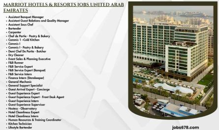 Marriot Hotels & Resorts Jobs United Arab Emirates
