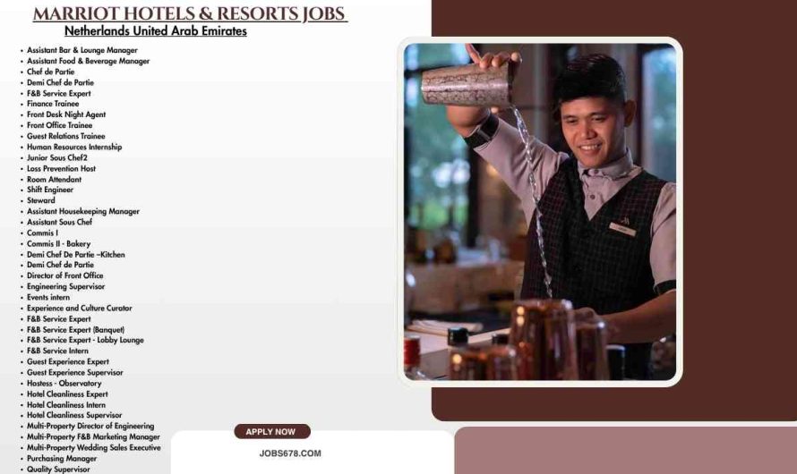 Marriot Hotels & Resorts jobs Netherlands United Arab Emirates