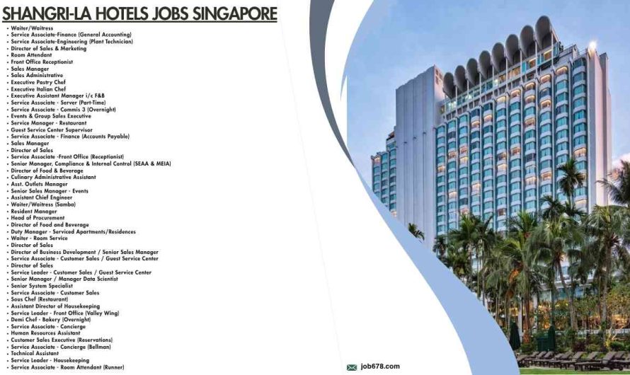 Shangri-La Hotels Jobs Singapore