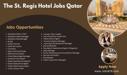 The St. Regis Hotel Jobs Qatar